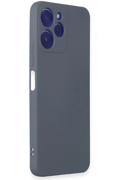 Xiaomi Redmi 12 Kılıf Nano Içi Kadife Silikon - Gri Yktsn