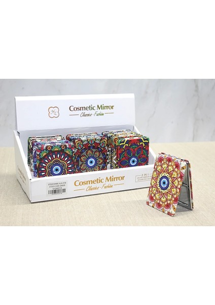 Taşlı El Aynası Dikdörtgen Ince ALK3738 - 1OL4593-9083