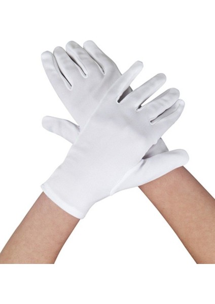 Beyaz Renk Yetişkin Boy Likralı Gösteri Eldiveni (4767) - 1OL1517-7080 fiyatları