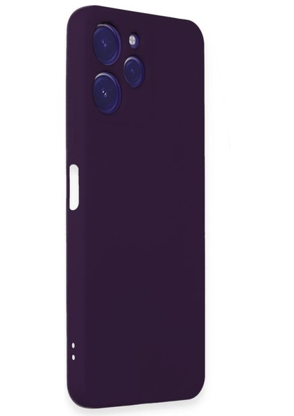 Xiaomi Redmi 12 Kılıf Nano Içi Kadife Silikon - Mor Yktsn