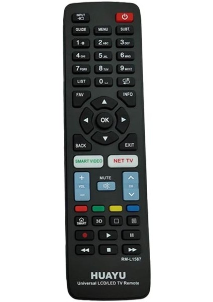 Huayu Kl RM-L1587 Samsung*lg*sony*phılıps*panasonıc Unıversal LCD Tv Kumanda (4767) - BKS4751-9516