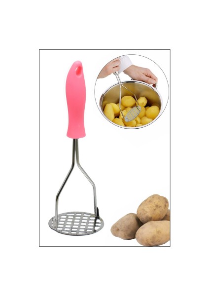 Renkli Saplı Metal Patates Ezici (4767) - BKS2311-2368