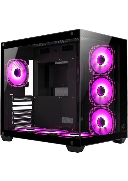 Prime V2 Tuş Kontrollü (7 x 120 Mm) Rgb Fanlı Gaming Boş Bilgisayar Kasası