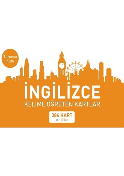 Ingilizce Kelime Öğreten Kartlar (Turuncu Kutu)