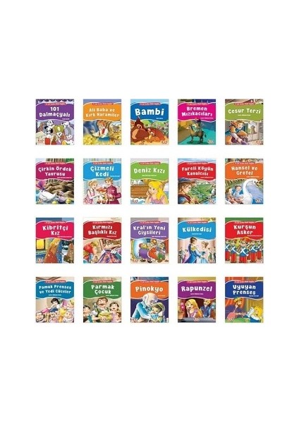 En Çok Sevilen Minik Klasikler Seti - 20 Kitap Takım