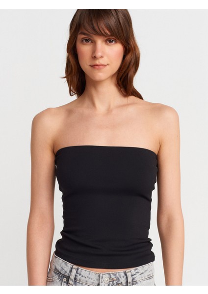 21103 Straplez Top-Siyah modelleri
