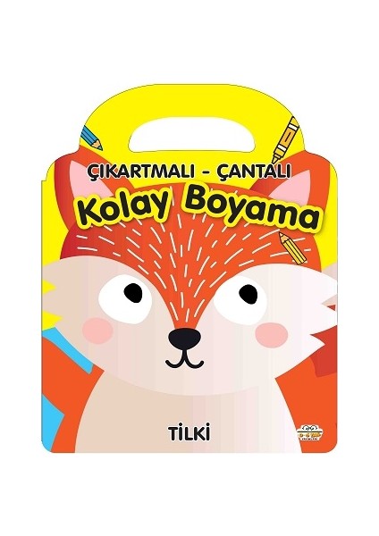 Çıkartmalı - Çantalı Kolay Boyama - Tilki