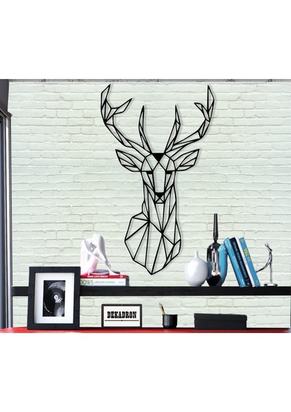 Geometrik Geyik Başı Metal Tablo fiyatları
