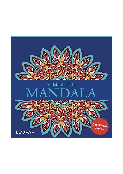 Yetişkinler Için Mandala - Lacivert