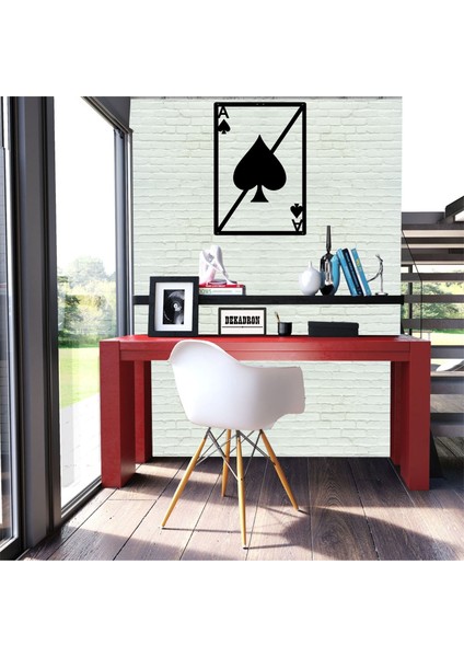 Maça Ası Metal Tablo