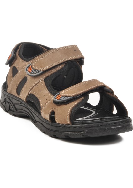 Kum Nubuk Erkek Çocuk Cırtlı Spor Sandalet 1305 G