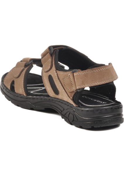Kum Nubuk Erkek Çocuk Cırtlı Spor Sandalet 1305 G