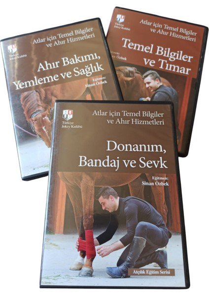 Vintage Atlar Için Ahır Bakımı ve Temel Biniş Donanımları DVD Set & 3 DVD