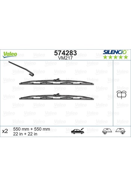 Silgi Silencio Seri (X2) (VM217) Peugeot 405) Nrmsa
