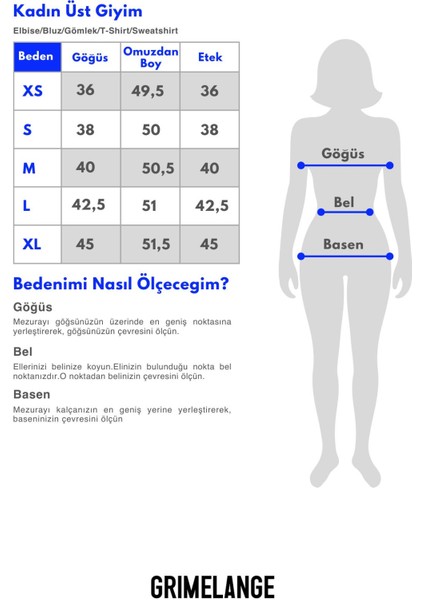 YASMIN Kadın Slim Lacivert Bluz