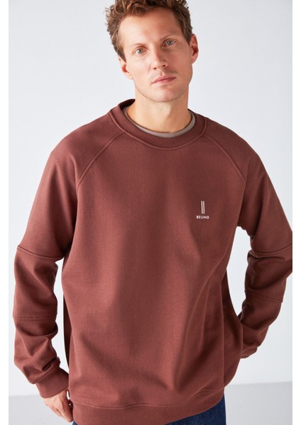 Fareast Relaxed Oversize Kahverengi Sweatshirt modelleri