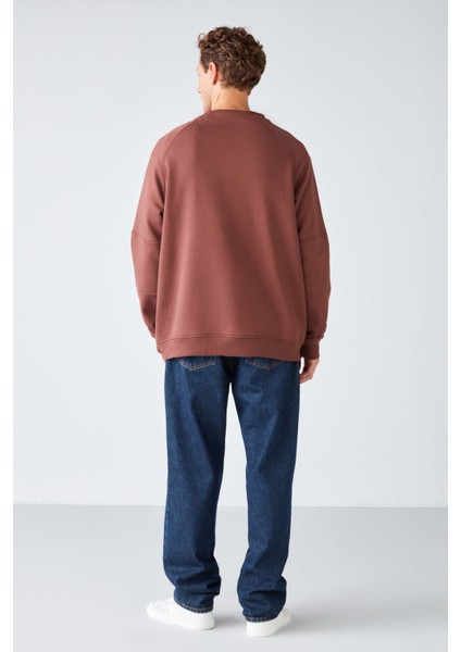 Fareast Relaxed Oversize Kahverengi Sweatshirt indirimleri
