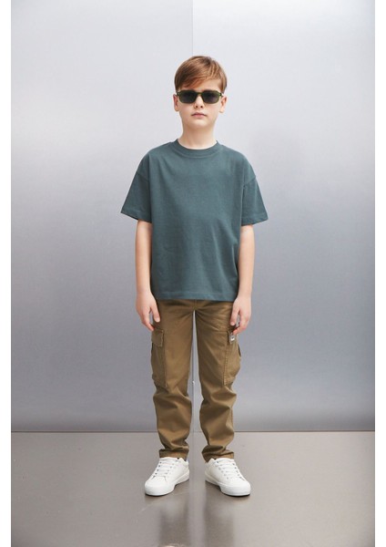 OCTAVE Erkek Oversize Yeşil T-Shirt fiyatları