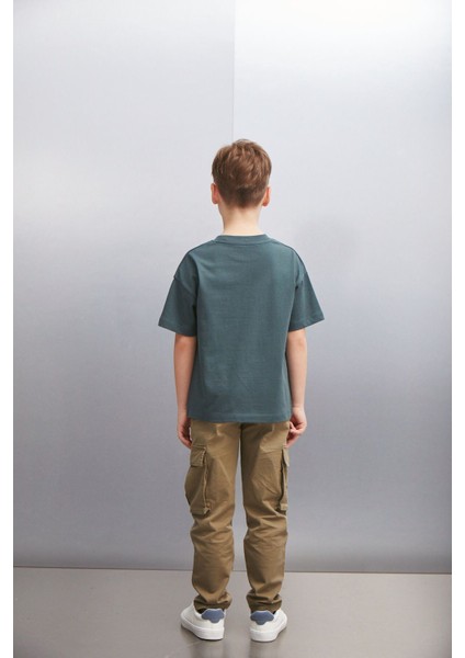 OCTAVE Erkek Oversize Yeşil T-Shirt indirimleri