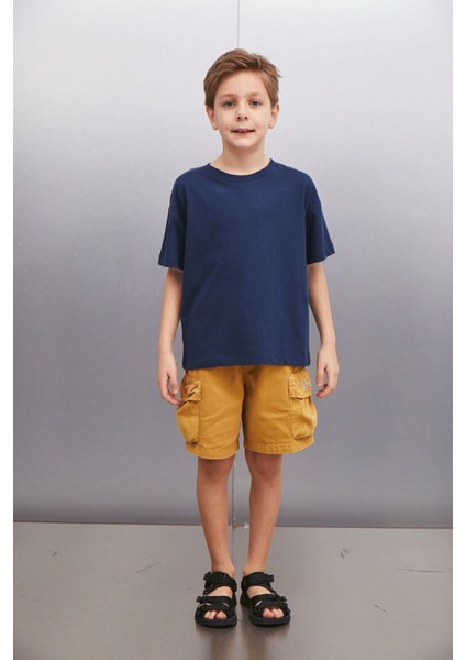 OCTAVE Erkek Oversize Lacivert T-Shirt fiyatları