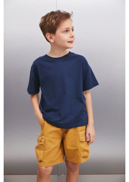 OCTAVE Erkek Oversize Lacivert T-Shirt indirimleri