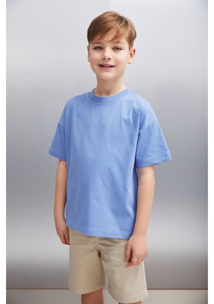 OCTAVE Erkek Oversize Mavi T-Shirt fiyatları
