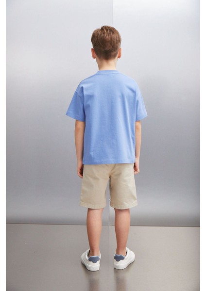 OCTAVE Erkek Oversize Mavi T-Shirt indirimleri
