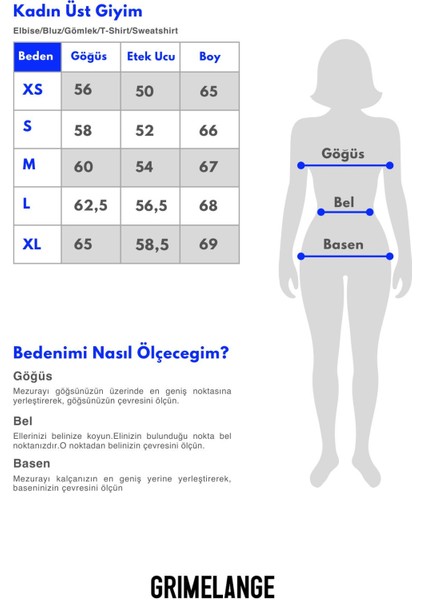 Rıcennı Kadın Bisiklet Yaka Oversize Taş Rengi Sweatshirt