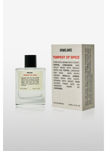 Tempest Of Spice Oriental Fujer Aromatik Uzun Süre Kalıcı 100 ml Erkek Parfüm