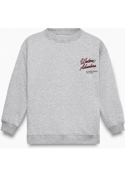 Chaca Erkek Çocuk Baskılı Grimelanj Sweatshirt