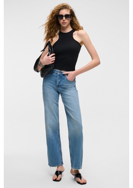 Jroksy Kadın Slim Halter Yaka Kolsuz Siyah Atlet fiyatları