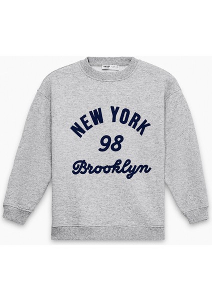 Burke Erkek Çocuk Baskılı Grimelanj Swaetshirt