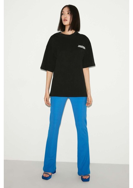 Zahara Relaxed Oversize Siyah T-Shirt modelleri