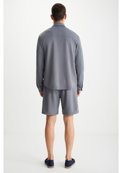 RAMADANP015 Gri Gömlek