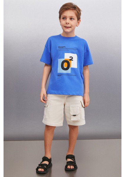 Zadıg Erkek Saks Mavi T-shirt