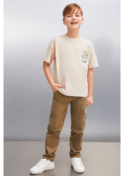 Vardon Erkek Bej T-Shirt