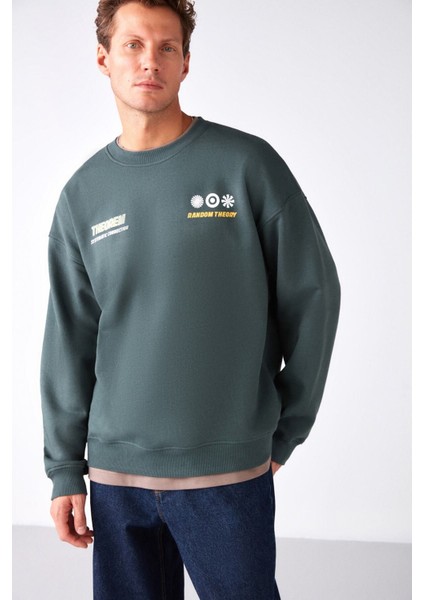 Mauna Relaxed Yeşil Sweatshirt