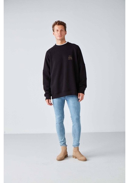 Katmaı Relaxed Oversize Siyah Sweatshirt fiyatları