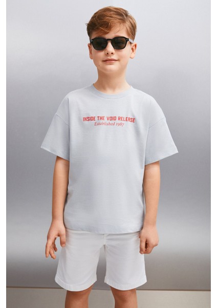 SANTO Erkek Gri T-Shirt