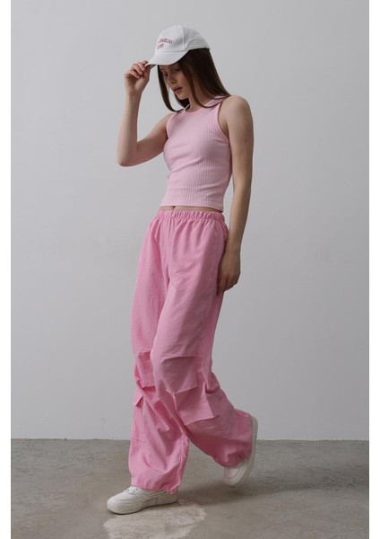 Fh Fashionhere Paraşüt Cargo Pantolon - Pembe