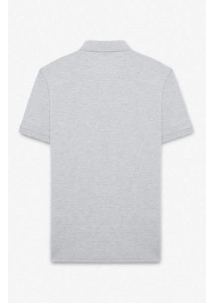 Flexore Erkek %100 Pamuk Kısa Kollu Regular Fit Grimelanj Polo Yaka T-Shirt