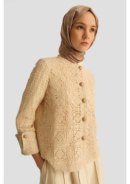 Natural Brode Ceket 25Y5904 Naturel modelleri