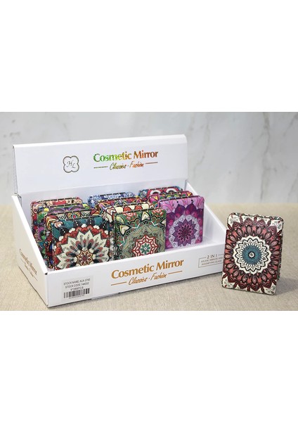 Taşlı El Aynası Dikdörtgen Kalın ALK3743 - 1OL8154-1655