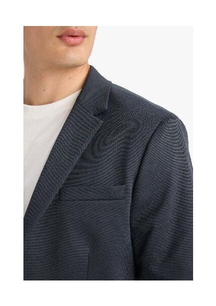 Slim Fit Dar Kesim Astarlı Blazer Ceket W9254AZ25SP