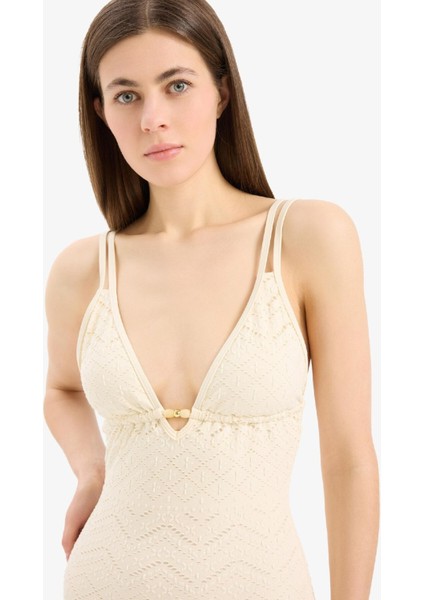 Regular Fit Nakışlı Brode Mayo-Fall in Love B6898AX25SM