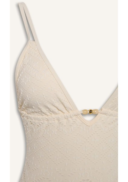 Regular Fit Nakışlı Brode Mayo-Fall in Love B6898AX25SM
