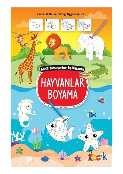 Minik Ressam Iş Başında - Hayvanlar Boyama
