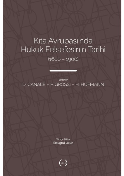 Kıta Avrupası'nda Hukuk Felsefesi'nin Tarihi (1600 – 1900)