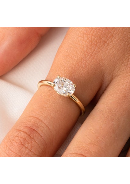 Gümüş Yüzük - 1.10 Karat Yan Swarovski Taşlı Octagon Taş Kesim 925 Ayar Gümüş Evlilik Teklifi Yüzüğü fiyatları