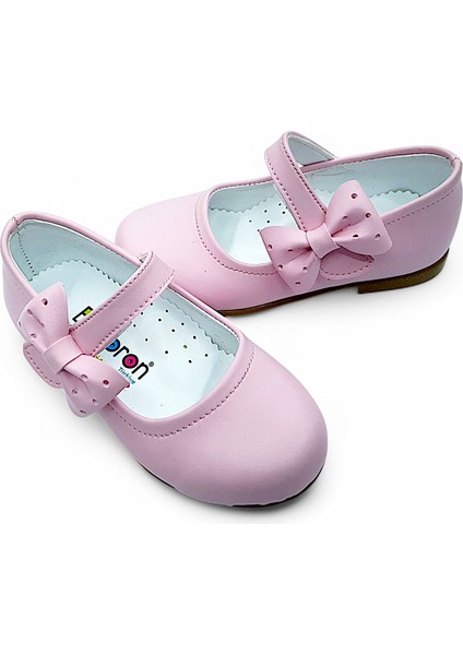 Ortopedik Kız Babet Bebek Balerin Ayakkabısı Soft Series CF2501 Mat Pembe 22